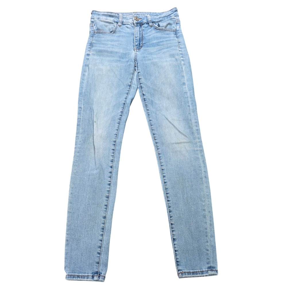 American Eagle Hi-Rise Jegging Jeans Women's Size 6 Blue Light Wash Skinny
